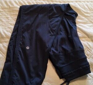 lululemon athletica navy blue drawstring joggers